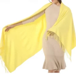 Soft Silky Pashmina Shawl Wraps Solid Colors Scarf for Wedding Evening Dresses