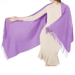 Soft Silky Pashmina Shawl Wraps Solid Colors Scarf for Wedding Evening Dresses