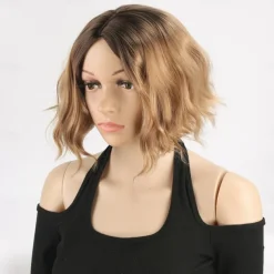 Soft Wavy Medium Wigs Natural Looking Synthetic Wigs for Ladies Daily Cosplay Hair Wig