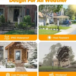 Solar Address Lights Lighted House Address Numbers Sign House Numbers for Outside Light up LED Illuminated Home Number 2-Color Lighting Modes Waterproof Lighted Address Plaque for Yard Home 1PC