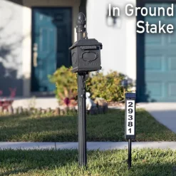 Solar Address Lights Lighted House Address Numbers Sign House Numbers for Outside Light up LED Illuminated Home Number 2-Color Lighting Modes Waterproof Lighted Address Plaque for Yard Home 1PC