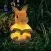 Solar Animal Lamp Outdoor Bunny Garden Waterproof Lamp Resin Handicraft Landscape