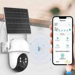 Solar Battery Powered Card Supported Wireless CCTV Security Camera Waterproof PIR Motion Detection Pan Tilt