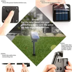 Solar Bee String Lights Outdoor Waterproof 12m-100LED 7m-50LED 6.5m-30LED 8 Modes Lighting Garden Decor Lights Christmas Party Holiday Garden Tree Patio Decoration