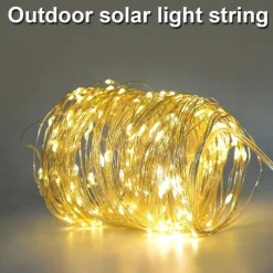 Solar Copper Wire Light Park Lawn Party Outdoor Lighting Christmas String Room Layout Decorative String Light