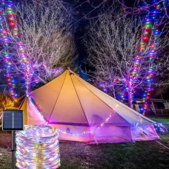 Solar Copper Wire Light Park Lawn Party Outdoor Lighting Christmas String Room Layout Decorative String Light