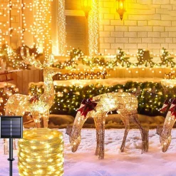 Solar Copper Wire Light Park Lawn Party Outdoor Lighting Christmas String Room Layout Decorative String Light