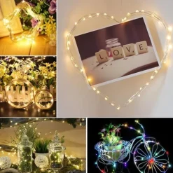 Solar Copper Wire Light Park Lawn Party Outdoor Lighting Christmas String Room Layout Decorative String Light