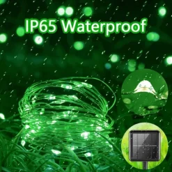 Solar Copper Wire Lights Led Fairy Lights String Outdoor Waterproof Ground Plug Decorative Lights Christmas Lights