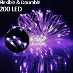 Solar Copper Wire Lights Led Fairy Lights String Outdoor Waterproof Ground Plug Decorative Lights Christmas Lights