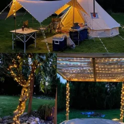 Solar Copper Wire Lights Led Fairy Lights String Outdoor Waterproof Ground Plug Decorative Lights Christmas Lights