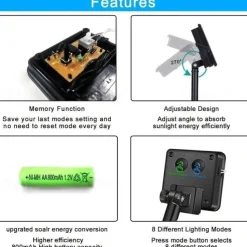 Solar Copper Wire Lights Led Fairy Lights String Outdoor Waterproof Ground Plug Decorative Lights Christmas Lights