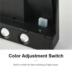 Solar Deck Lamp Outdoor Wall Washing Light Step Light Waterproof LED Wall Lamp Garden Porch Yard Fence Wall Landscape Decoration 2/4PCS