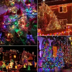 Solar Fairy Lights Outdoor Light Strings Waterproof 8 Modes 10m 100leds String Light Outdoor Lighting For Party Garden Christmas Outdoor New Year Holiday Decoration