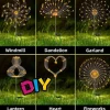 Solar Firework Light, IP65 Waterproof Christmas Garden Flower Lights with 8 Modes, Outdoor Fairy Stake Lights for Yard, Patio & Christmas Decorations