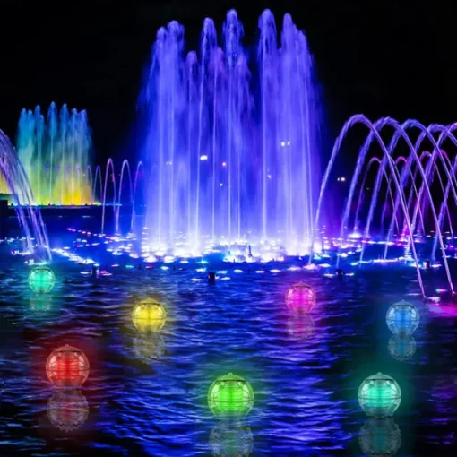 Solar Floating Pool Lights Waterproof LED Ball Lights RGB Color Changing Pool Pond Fountain Garden Party Bathtub Decoration