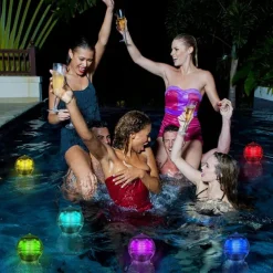 Solar Floating Pool Lights Waterproof LED Ball Lights RGB Color Changing Pool Pond Fountain Garden Party Bathtub Decoration