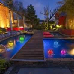 Solar Floating Pool Lights Waterproof LED Ball Lights RGB Color Changing Pool Pond Fountain Garden Party Bathtub Decoration