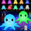 Solar Floating Pool Lights Solar Powered Waterproof Inflatable Octopus Light 16 Colors Inflatable Pond Light with Remote Control for Christmas Decoration Garden Wedding Party