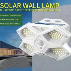 Solar Flood Lights Outdoor Waterproof Wall Lamp Motion Sensor Street Light Security Flood Lamp Garden Decor Landscape Lighting