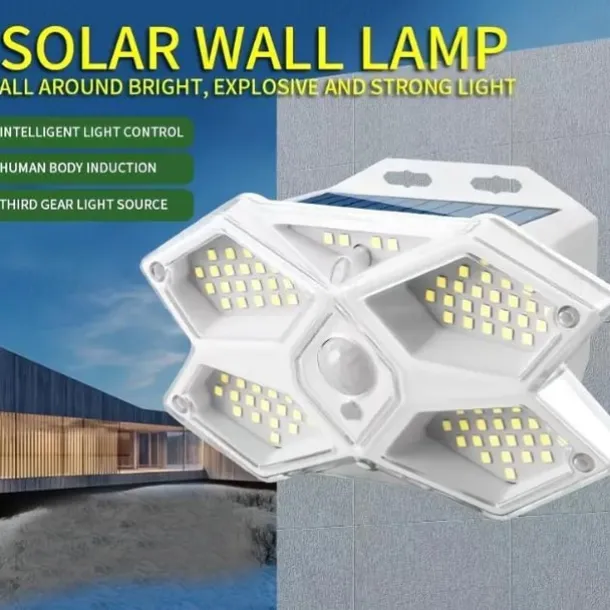 Solar Flood Lights Outdoor Waterproof Wall Lamp Motion Sensor Street Light Security Flood Lamp Garden Decor Landscape Lighting