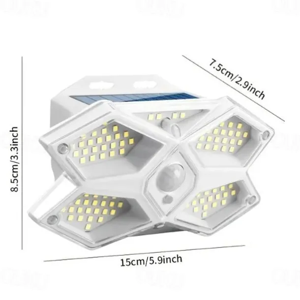 Solar Flood Lights Outdoor Waterproof Wall Lamp Motion Sensor Street Light Security Flood Lamp Garden Decor Landscape Lighting