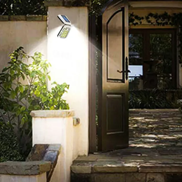 Solar Flood Lights Remote Control Solar Outdoor Wall Lamp Household Outdoor Floodlight Courtyard Folding Outdoor Street Light 1PC