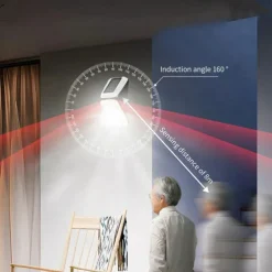 Solar Flood Lights Remote Control Solar Outdoor Wall Lamp Household Outdoor Floodlight Courtyard Folding Outdoor Street Light 1PC