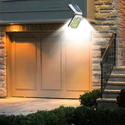 Solar Flood Lights Remote Control Solar Outdoor Wall Lamp Household Outdoor Floodlight Courtyard Folding Outdoor Street Light 1PC
