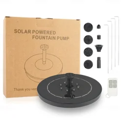 Solar Fountain Lights Water Pump Pool Pond Light Remote Control Garden Decoration Bird Bath Solar Powered Fountain Floating Water