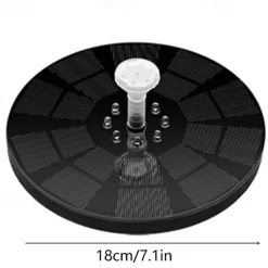 Solar Fountain Upgraded Innovative Solar Powered Fountain Pump Colorful 160mah Battery Solar Water Fountain Pump 3W 5V LED Lights Floating Garden Fountain Pump Swimming Pools Pond Lawn Decor