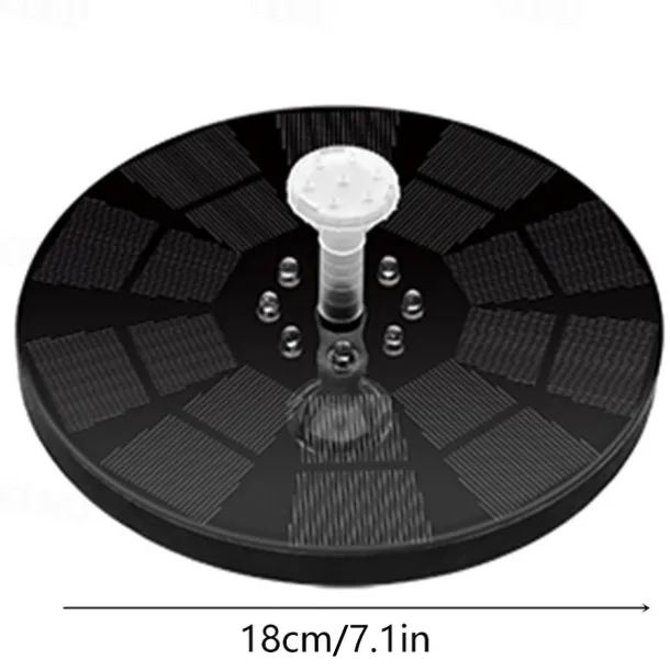 Solar Fountain Upgraded Innovative Solar Powered Fountain Pump Colorful 160mah Battery Solar Water Fountain Pump 3W 5V LED Lights Floating Garden Fountain Pump Swimming Pools Pond Lawn Decor