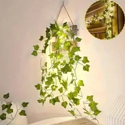 Solar Garden Light Creeper Vine String Lights 2m 20LED 4m 40LED 8 Modes for Christmas Mother's Day Wedding Birthday Party Garden Balcony Outdoor Indoor Waterproof Decoration