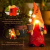 Solar Garden Light Gnomes Statue Resin Courtyard Light Outdoor Waterproof Decor Walkway Yard Resin Crafts Patio Balcony Decoration