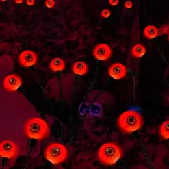 Solar Garden Light Waterproof Firefly Lights Outdoor Starburst Swaying Lights 2 Modes 6/8/10 Heads for Yard Patio Pathway Decoration