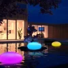 Solar Garden Lights Outdoor Glow Cobblestone Shape Lamp Garden Decor Light RGB Waterproof Landscape Night Lights for Lawn Patio Path Wedding