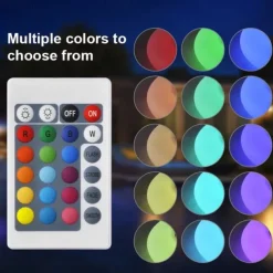 Solar Garden Lights Outdoor Glow Cobblestone Shape Lamp Garden Decor Light RGB Waterproof Landscape Night Lights for Lawn Patio Path Wedding