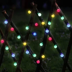 Solar Globe String Lights Outdoor 10M 50LEDs Crystal Ball Wedding Patio Lights, 8 Modes Waterproof for Garden, Lawn, Party, Wedding and Courtyard Decorations