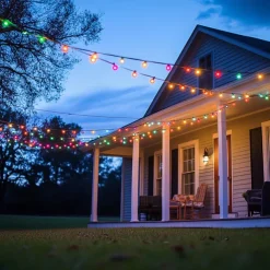 Solar Globe String Lights Outdoor 10M 50LEDs Crystal Ball Wedding Patio Lights, 8 Modes Waterproof for Garden, Lawn, Party, Wedding and Courtyard Decorations