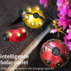 Solar Ladybug Light Outdoor Garden Light Yard Lawn Aisle Courtyard Landscape Decoration