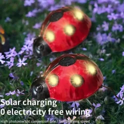 Solar Ladybug Light Outdoor Garden Light Yard Lawn Aisle Courtyard Landscape Decoration
