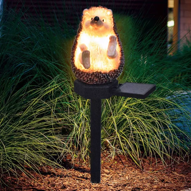 Solar Lamp Outdoor Garden Lamp Imitation Animal Solar Night Lamp Hedgehog Resin Landscape Channel Spotlight LED Pile Lamp Garden Garden Lawn Lawn Lamp 1PC