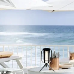 Solar Lanterns Camping Light with tripod Flickering Flame 4 Color Gradient USB Rechargeable Outdoor IPX4 Waterproof Desk Lamp for Camping Courtyard Landscape Festival Decorations 1PC