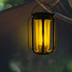 Solar Lanterns Camping Light with tripod Flickering Flame 4 Color Gradient USB Rechargeable Outdoor IPX4 Waterproof Desk Lamp for Camping Courtyard Landscape Festival Decorations 1PC