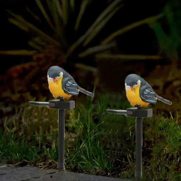 Solar LED Bird light Sparrow Light Animal Solar Garden Light Waterproof LED Outdoor Solar Light Lawn Light Garden Decoration 1PC