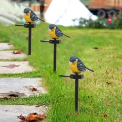 Solar LED Bird light Sparrow Light Animal Solar Garden Light Waterproof LED Outdoor Solar Light Lawn Light Garden Decoration 1PC