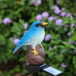 Solar LED Bird light Sparrow Light Animal Solar Garden Light Waterproof LED Outdoor Solar Light Lawn Light Garden Decoration 1PC