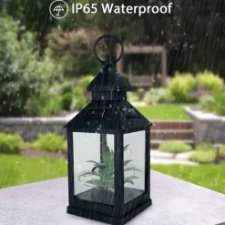 Solar LED Hanging Lanterns Plants Wishing Star Light Christmas Wedding Holiday Party Outdoor Camping Patio Garden Backyard Path Landscape Decoration