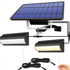 Solar Light Outdoor Pendant Light Automatic Sensor Switch Double Head Garden Lights Used In Gardens Yards Indoors Etc.