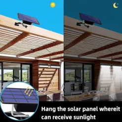 Solar Light Outdoor Pendant Light Automatic Sensor Switch Double Head Garden Lights Used In Gardens Yards Indoors Etc.